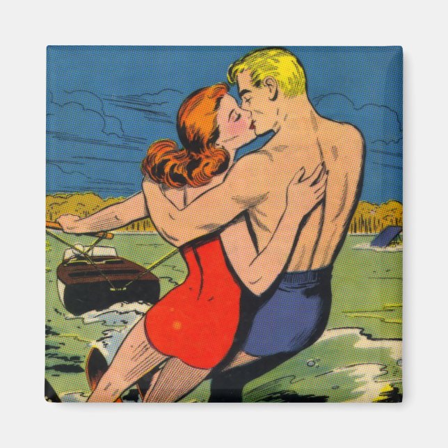 Imã Amor em Skis (Frente)