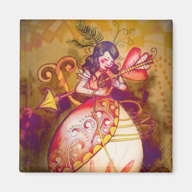 Imã Amor em Wonderland - Magnet (Frente)