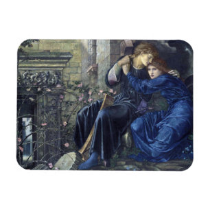 Ímã Amor entre as ruínas (por Edward Burne-Jones)