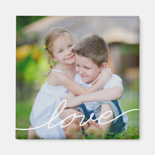 Imã AMOR Escrevendo Magnete de Fotos Personalizadas