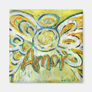 Imã Amor Guardian Angel Word Custom Magnet