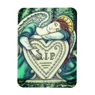 ÍMÃ AMOR GUARDIANO ANGEL, CEMETERY MOURNING ART RIP