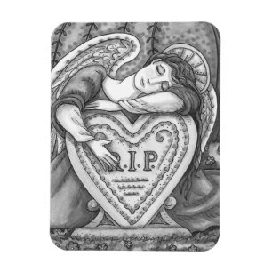 ÍMÃ AMOR GUARDIANO ANGEL, CEMETERY MOURNING ART RIP