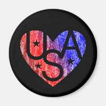 AMOR HEART® USA Magnet