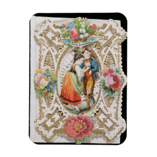 Ímã Amor, inocência, cartão dos namorados, c.1870 (l