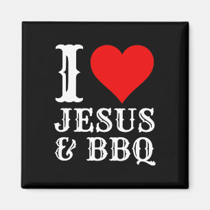 Imã Amor Jesus Churrasco Orgulhoso Comida Cristão Carn