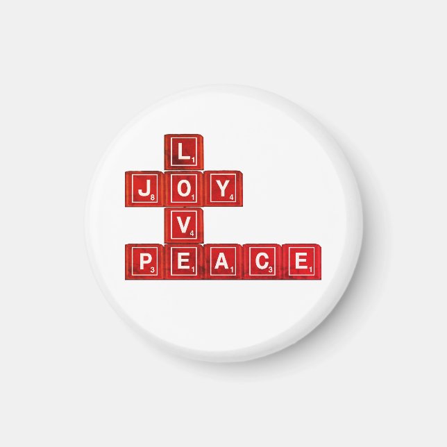 Imã Amor Joy Peace (Frente)