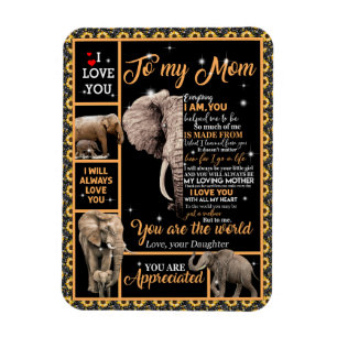 Ímã Amor, mãe Carta À Minha Mãe, Você É O Mundo
