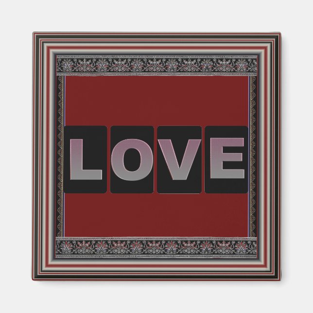 Imã Amor Magnet Quadrado (Frente)