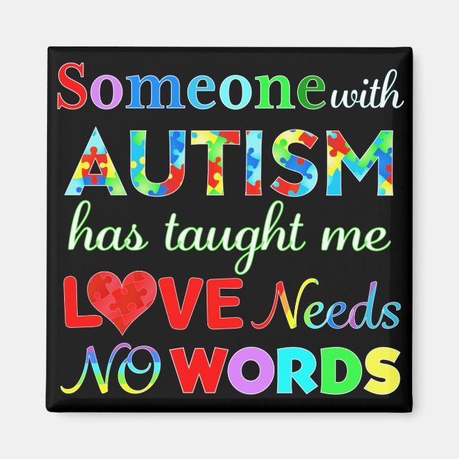 IMÃ AMOR NÃO PRECISA DE PALAVRAS AUTISM (Frente)
