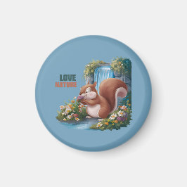 Imã Amor Nature Esquilo Engraçado