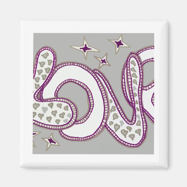 Imã Amor no estilo dos anos 60 (Frente)