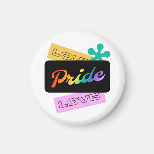 Imã Amor, orgulho, amor. LGBT+orgulho. Arco