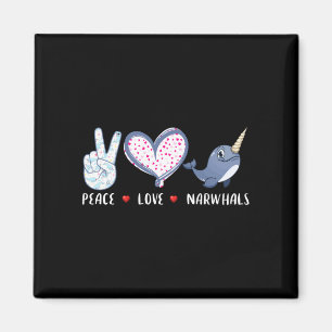 Imã Amor pela paz narvalo para meninas meninos criança