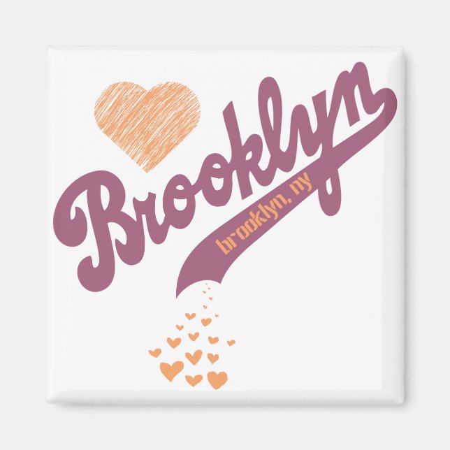 Imã Amor Pelo Brooklyn Magnet (Frente)