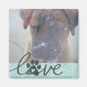Imã Amor por Foto de Pet Personalizado - GraphicLoveSh