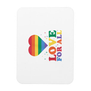 Ímã Amor por Todos os LGBTQ Rainbow Priorde Gay LGBT