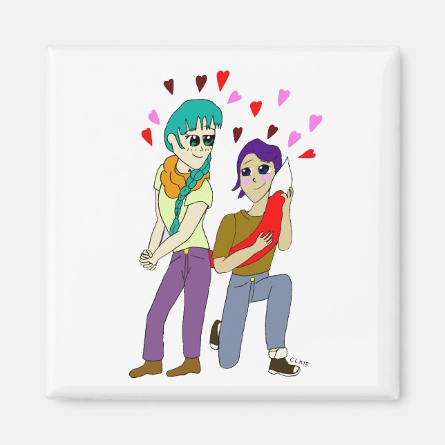 Imã amor rabo (Frente)