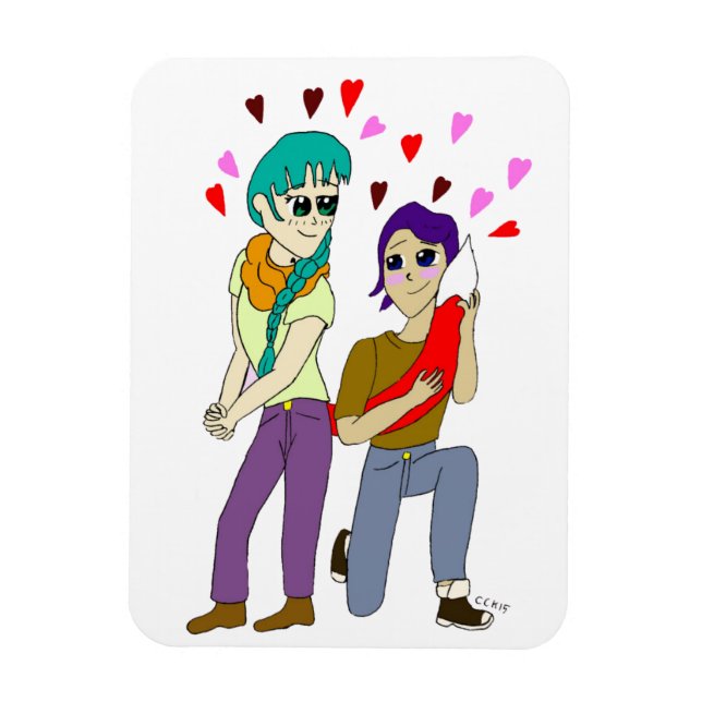 Ímã amor rabo (Vertical)