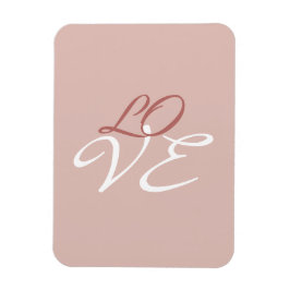 Ímã Amor Rosa Dourado Cor Caligrafia Script
