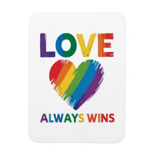 Ímã Amor Sempre Vence LGBT