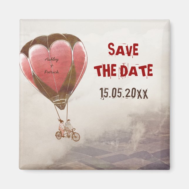 Imã AMOR SONHO Casamento Salve a Data (Frente)