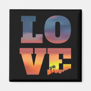 Imã Amor Tropical Sunset