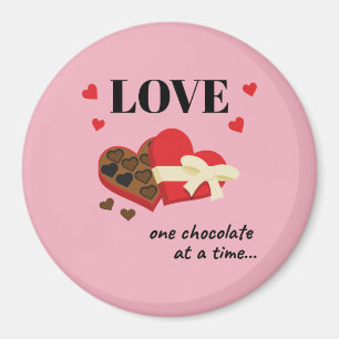 Imã Amor Um Chocolate por Vez Engraçado
