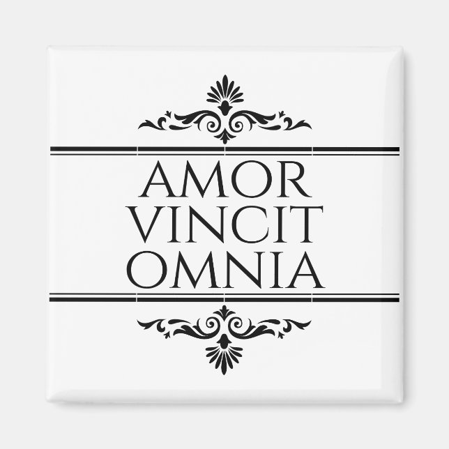 Imã Amor Vincit Omnia - Adoro Conquistas Todos (Frente)