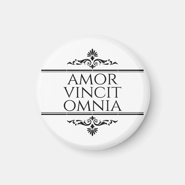 Imã Amor Vincit Omnia - Adoro Conquistas Todos (Frente)
