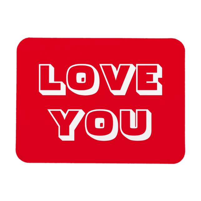 Ímã Amor, você tem uma tipografia branca, moderna e cl (Horizontal)