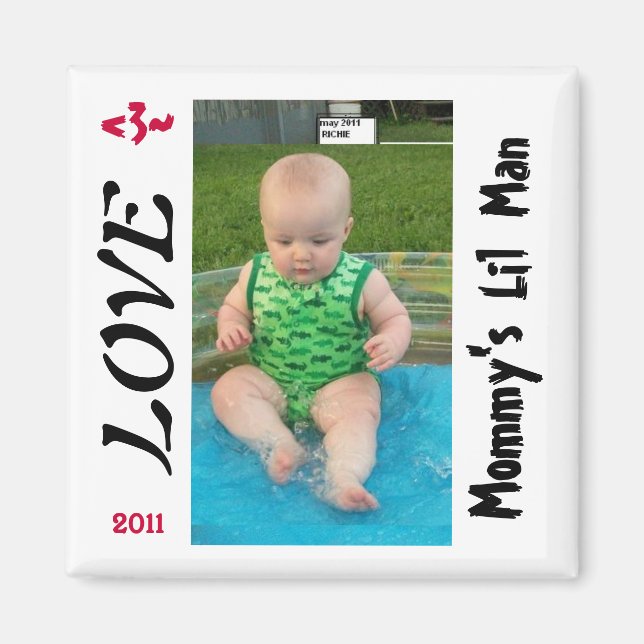 Imã AMOSTRA DE MAGNET LIL MAN mamãe (Frente)