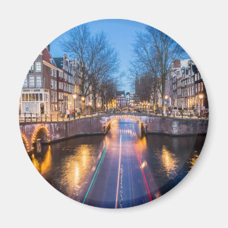 Imã Amsterdã Canals à Noite