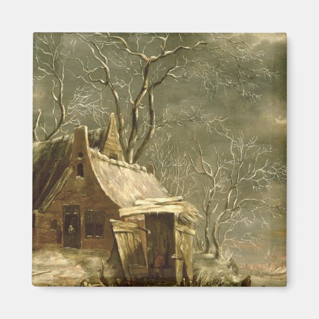 Imã Amsterdã, cena de inverno, século XVII (Frente)
