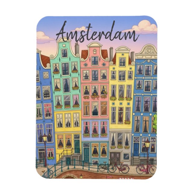 Ímã Amsterdã Holanda (Vertical)