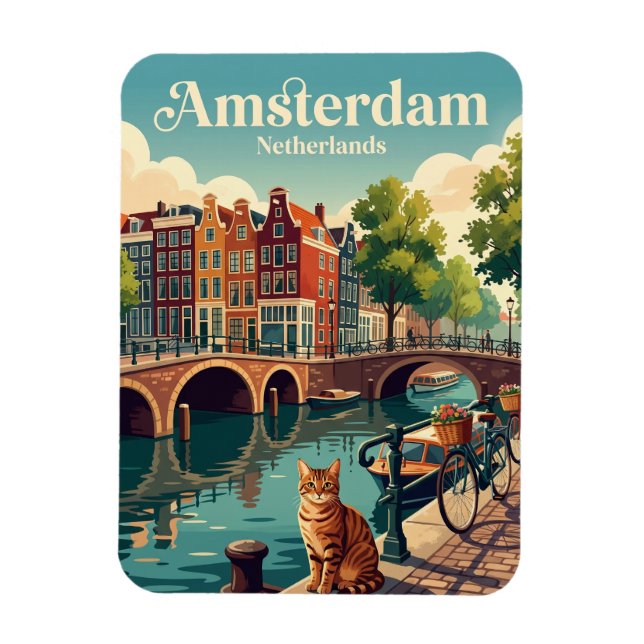 Ímã Amsterdã Holanda (Vertical)