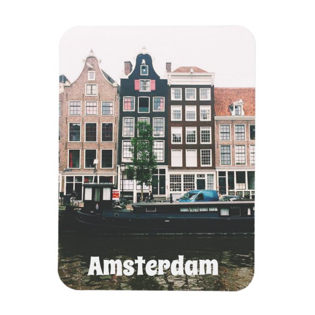 Ímã Amsterdã Lembrança de Viagem (Vertical)