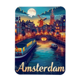 Ímã Amsterdã por Noite