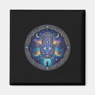 Imã Amuleto de Olhos Maus Proteção Estética Yoga Hamsa
