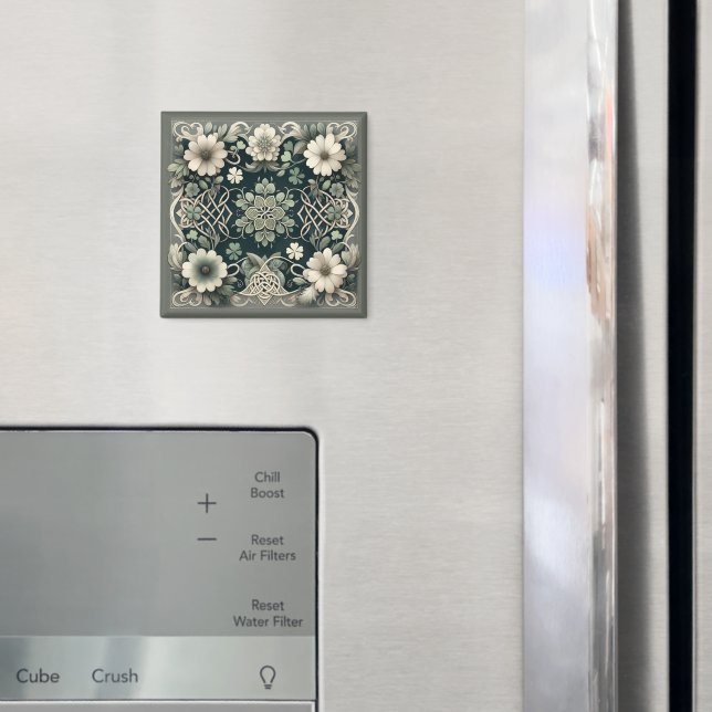 Imã Amuleto Floral Trevo Celta (In Situ (Fridge))