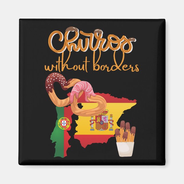 Imã Amusing Churros Snack without Borders (Frente)