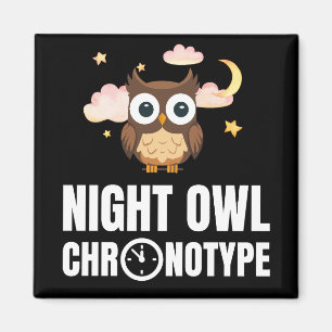 Imã Amusing Night Owl Chronótipo