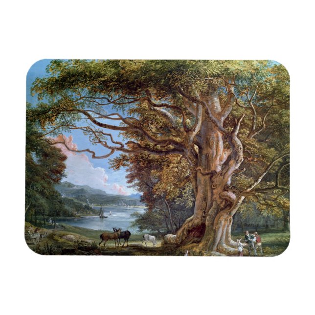 Ímã An Antiga Beech Tree, 1794 (óleo na canvas) (Horizontal)