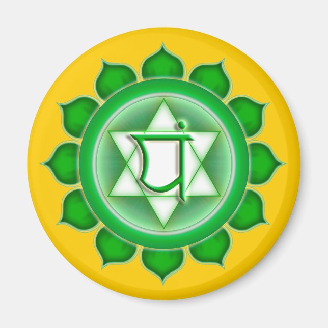 Imã Anahata ou Coração na 4ª Chakra (Frente)