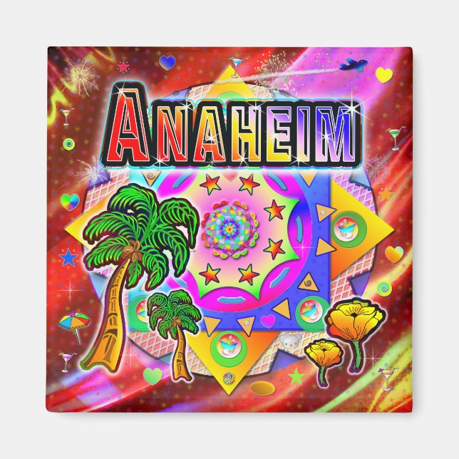 Imã Anaheim Tropical Friends Magnet (Frente)