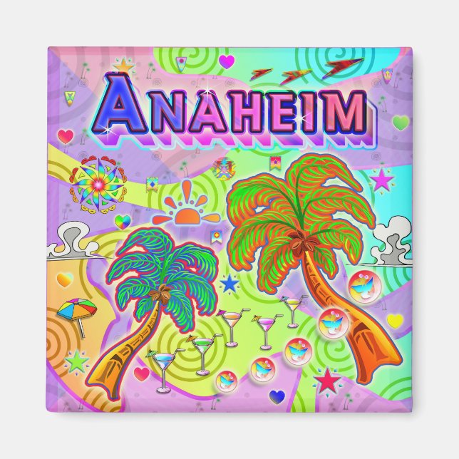 Imã Anaheim Vacation Target Magnet (Frente)