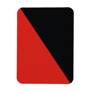 Ímã anarchy flag red black
