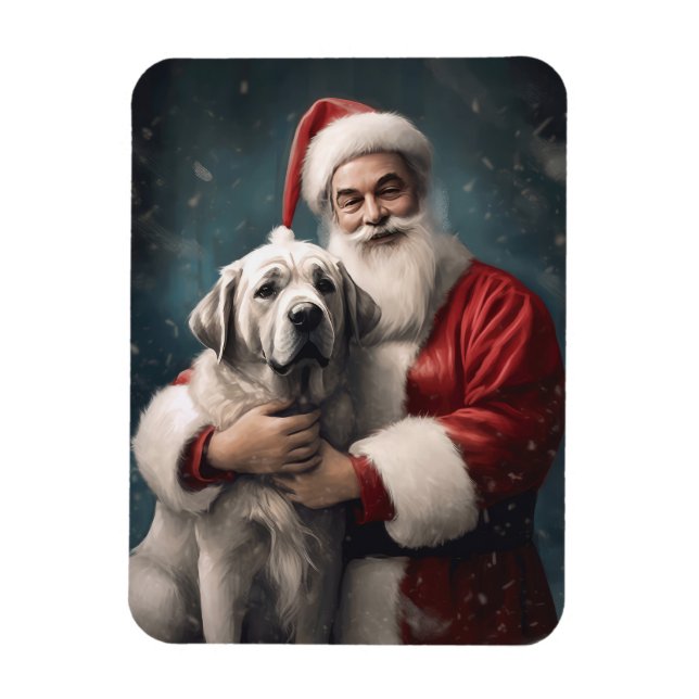 Ímã Anatólia Shepherd com o Natal do Papai Noel (Vertical)