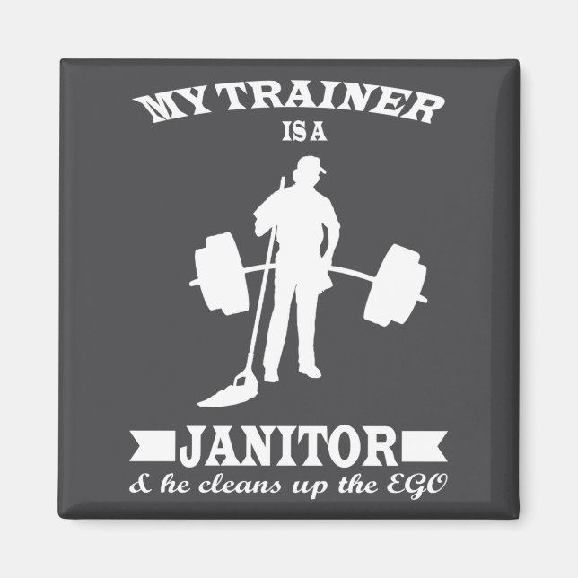 Imã Anatoly My Trainer Is Janitor Funny Gym Prank  (Frente)