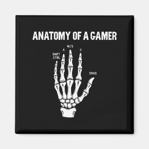 Imã Anatomia De Mão De Esqueleto De Jogador